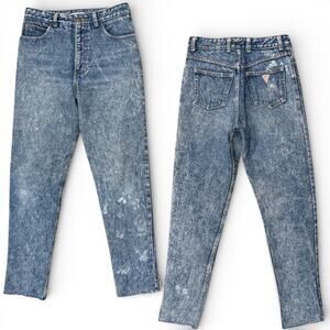 Vintage 80s Georges Marciano For Guess Acid 1050 Washed Jeans